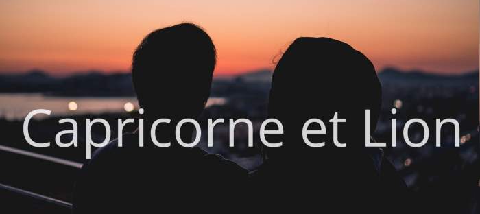 Homme Capricorne et Femme Lion : Compatibilité amoureuse des signes astrologiques