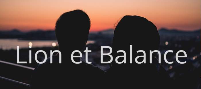 Homme Lion et Femme Balance : Compatibilité amoureuse