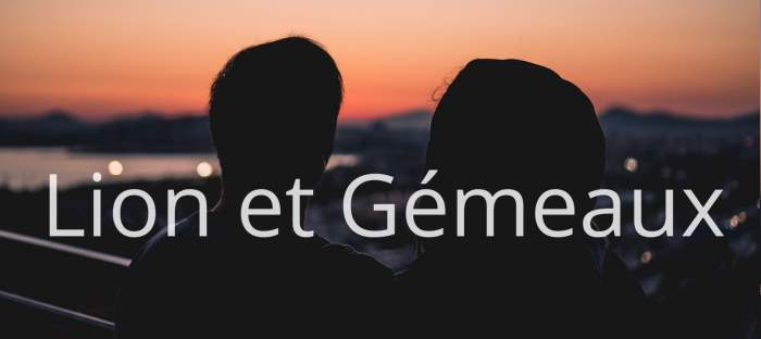 Homme Lion et Femme Gémeaux : Compatibilité amoureuse des signes astrologiques