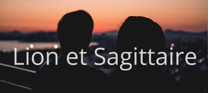 Homme Lion et Femme Sagittaire : Compatibilité amoureuse des signes astrologiques