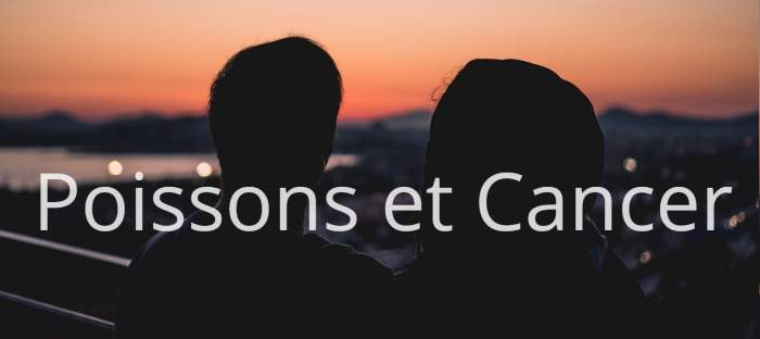 Homme Poissons et Femme Cancer : Compatibilité amoureuse des signes astrologiques