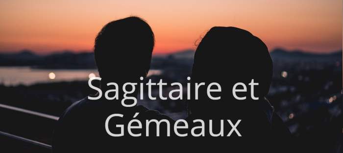 Homme Sagittaire et Femme Gémeaux : Compatibilité amoureuse des signes astrologiques