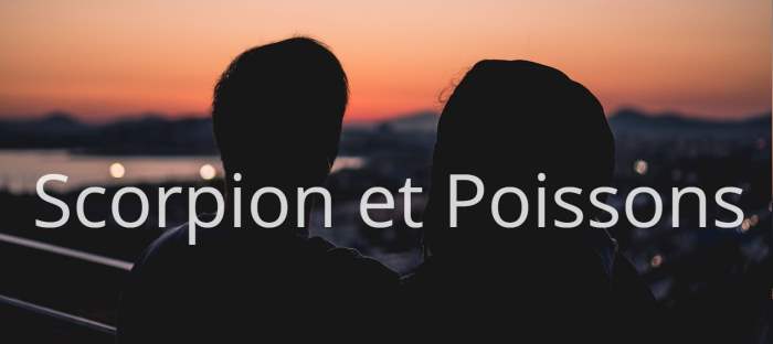 Homme Scorpion et Femme Poissons : Compatibilité amoureuse des signes astrologiques